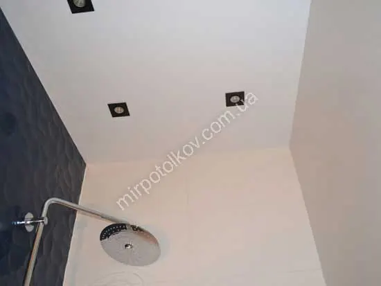 фото натяжной потолок в санузле