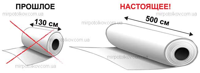 натяжные потолки без шва